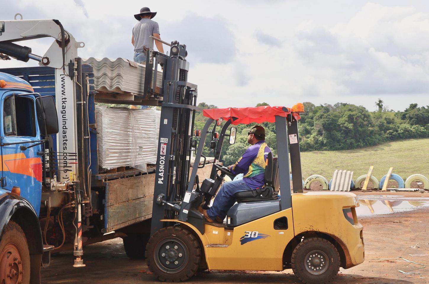 Recuperação de Rio Bonito do Iguaçu avança com reforço de materiais