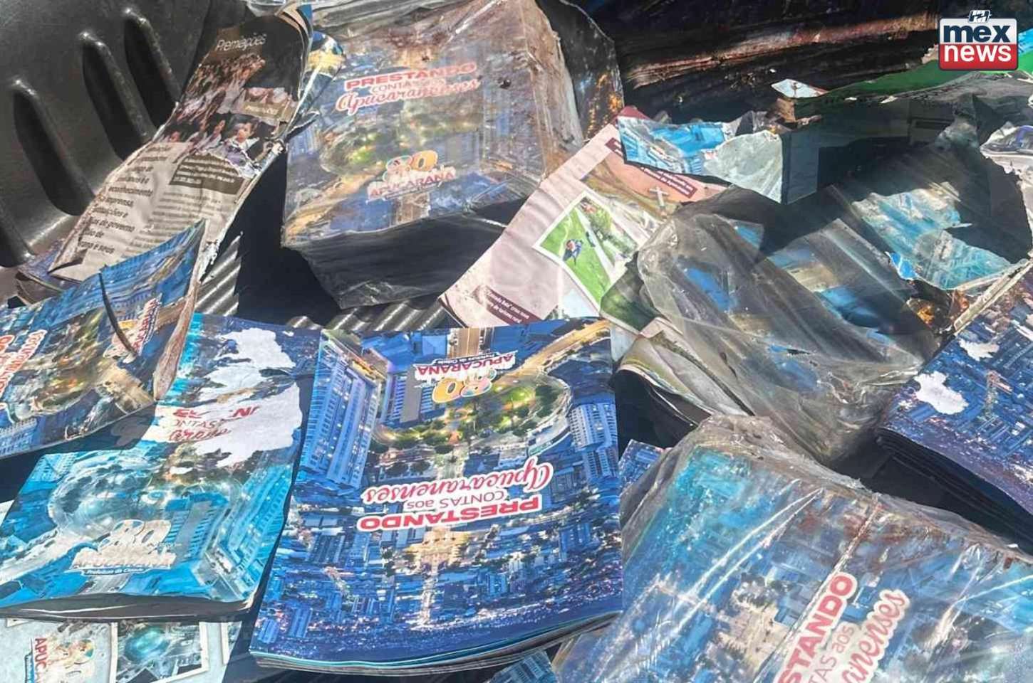 Revistas da gestão Jr da Femac são jogadas no mato em Apucarana