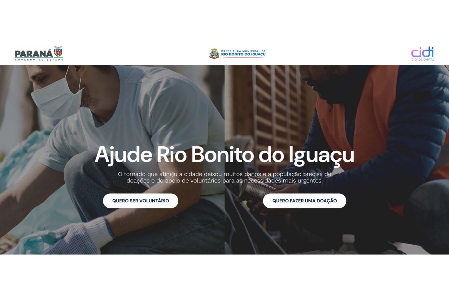 Rio Bonito do Iguaçu se prepara para receber mais mil voluntários