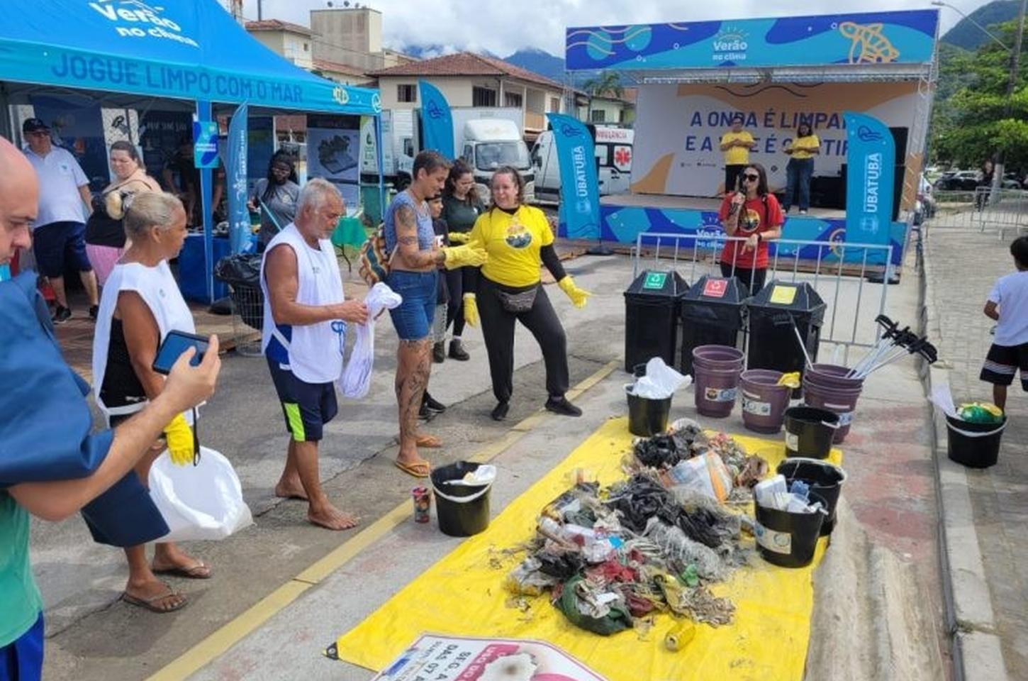 Ubatuba recebe etapa do Verão no Clima com mutirão e cultura