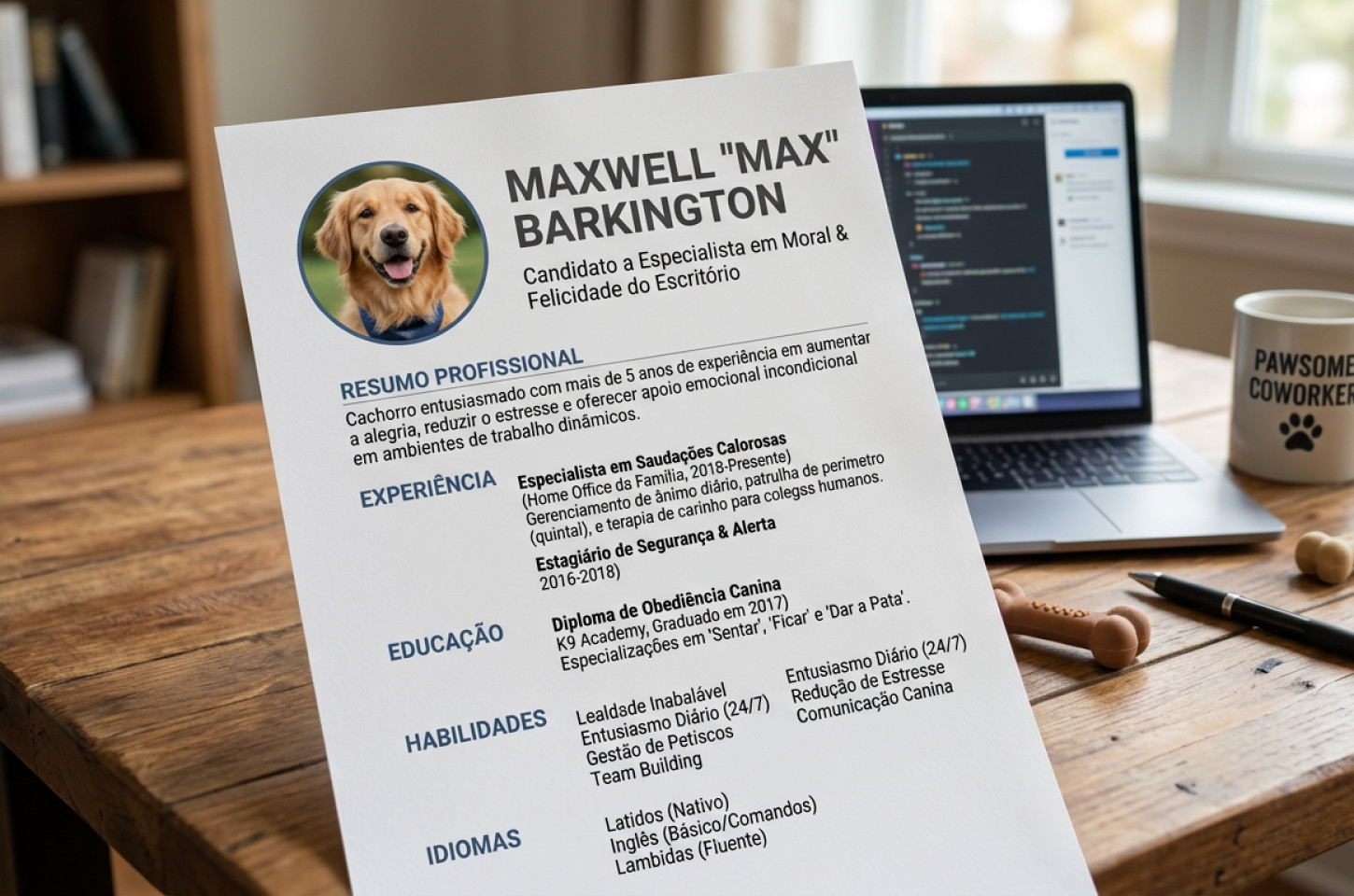 * Um xodó no currículo?