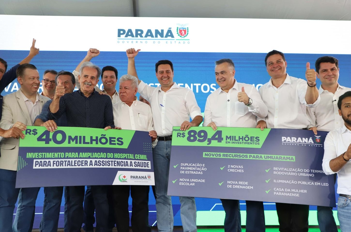 Umuarama recebe R$ 90 milhões em investimentos do governo do Paraná